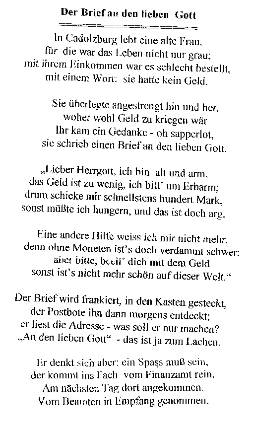 Brief Teil 1 von 2